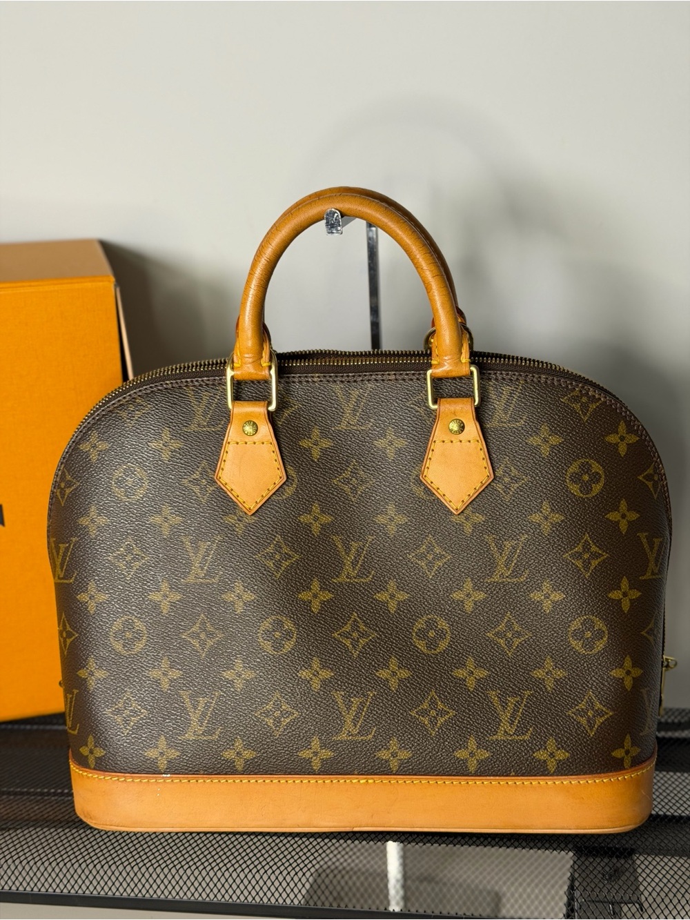 Louis Vuitton Alma PM Monogram Canvas Handbag Authentic COA Included